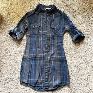 Plaid Shirt Dress